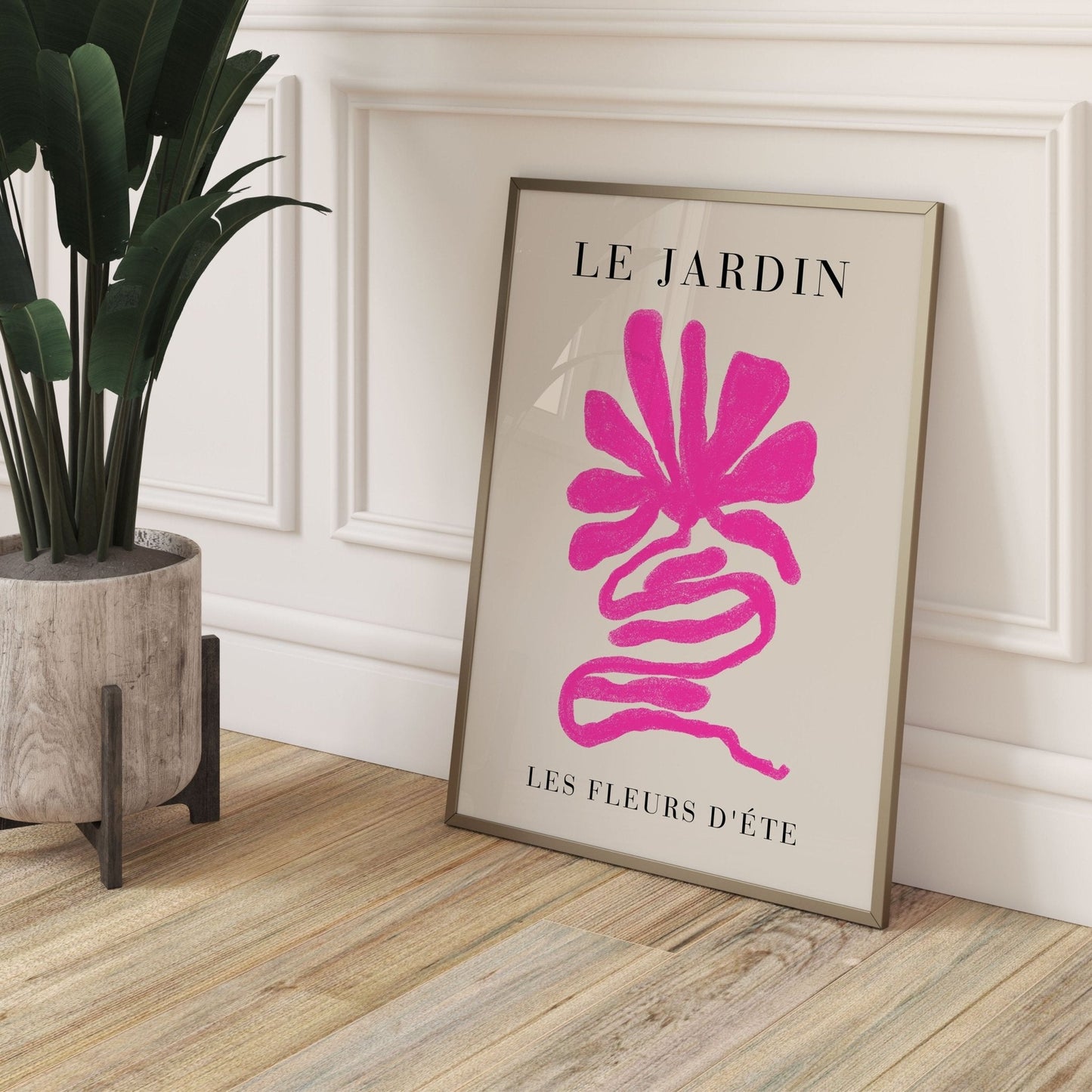 Les Fleurs Trio - Hot Pink - AureousHome