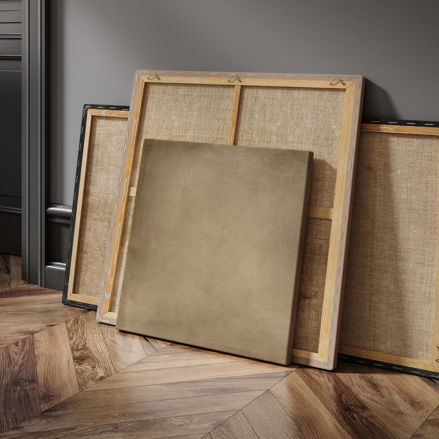 Lombok Square Framed Canvas - AureousHome
