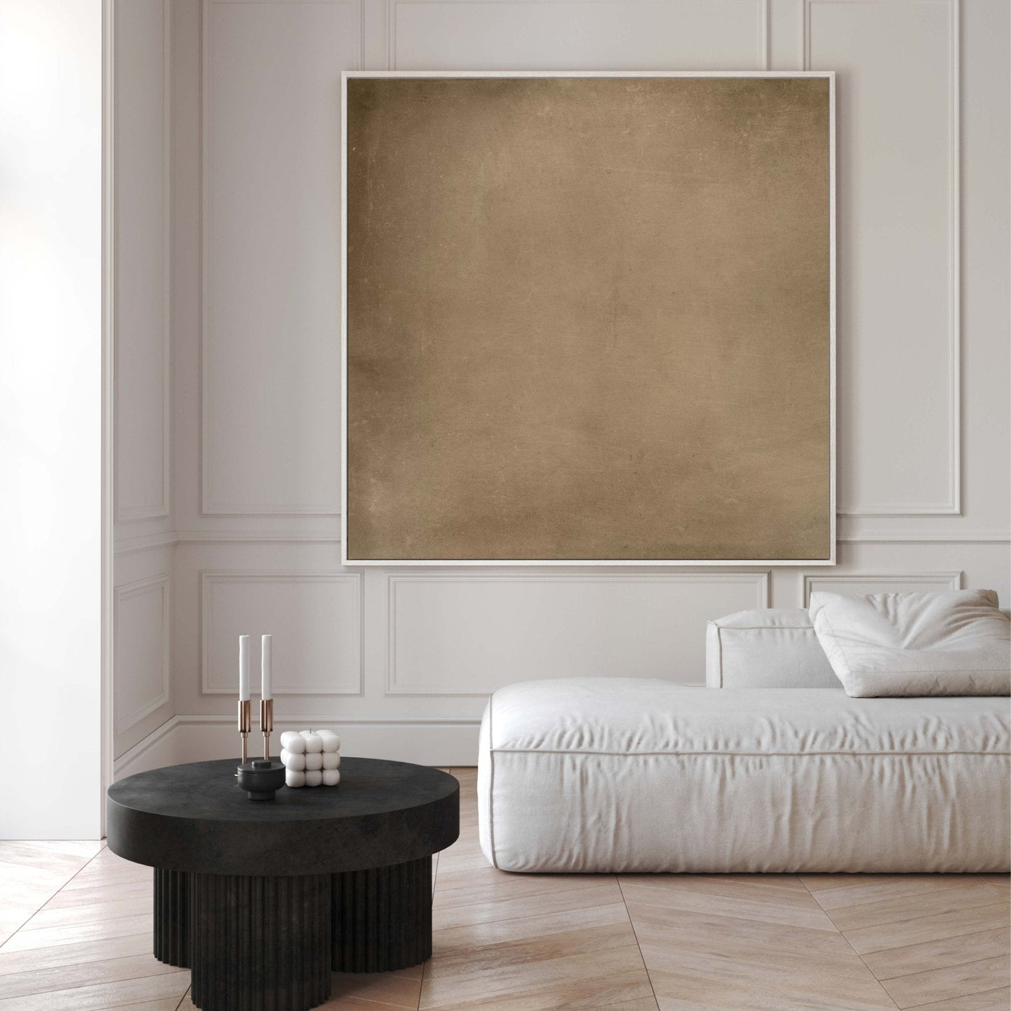 Lombok Square Framed Canvas - AureousHome