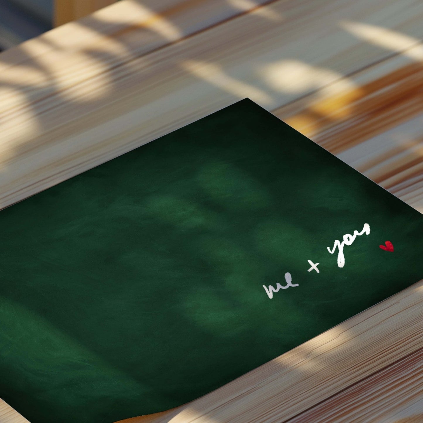 Me and You - Horizontal / Emerald Green - AureousHome