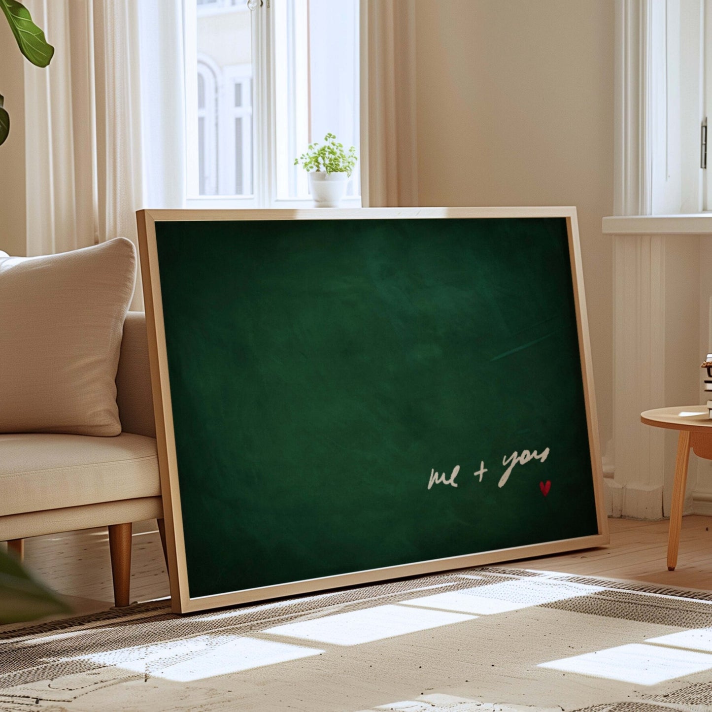 Me and You - Horizontal / Emerald Green - AureousHome