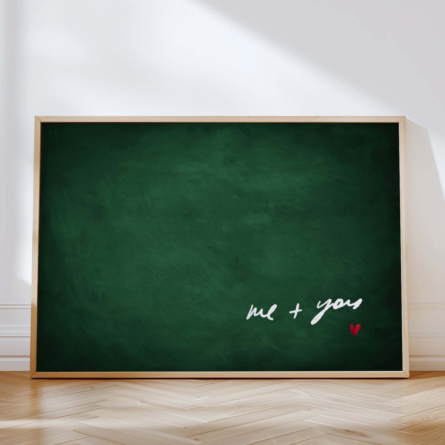 Me and You - Horizontal / Emerald Green - AureousHome