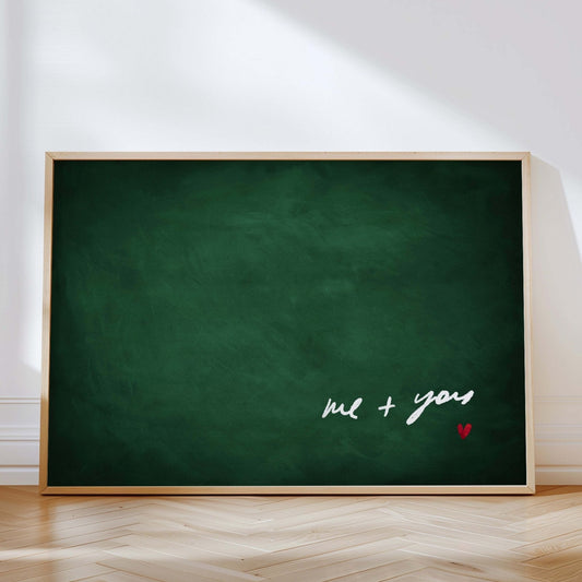 Me and You - Horizontal / Emerald Green - AureousHome