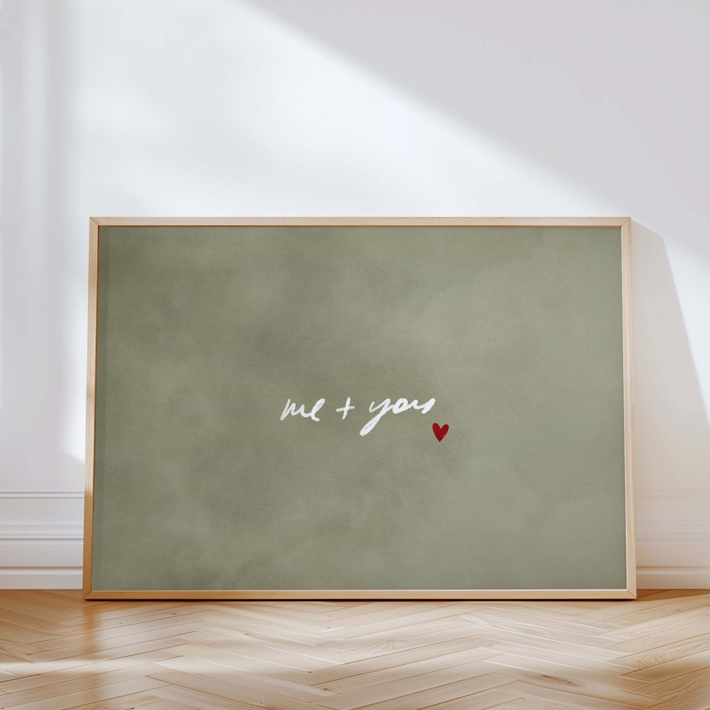 Me and You - Horizontal / Olive - AureousHome