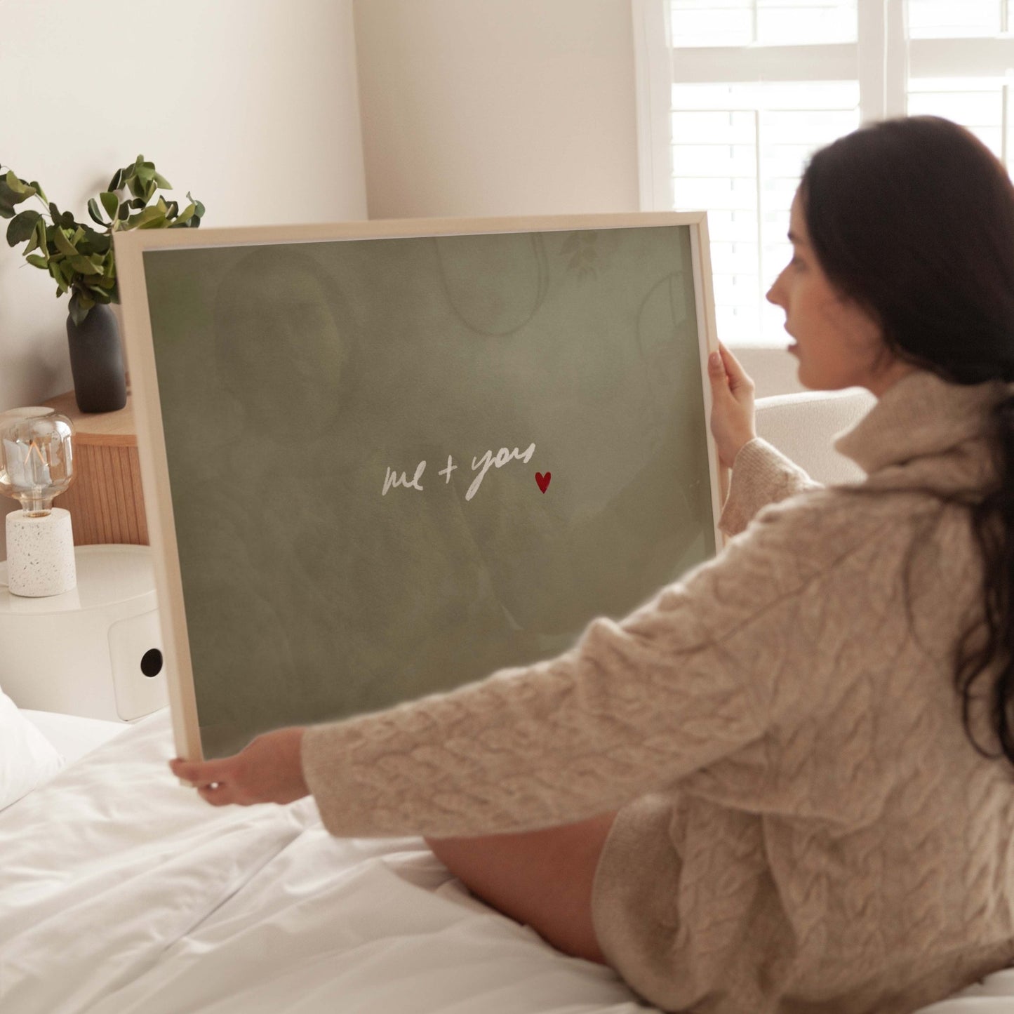 Me and You - Horizontal / Olive - AureousHome