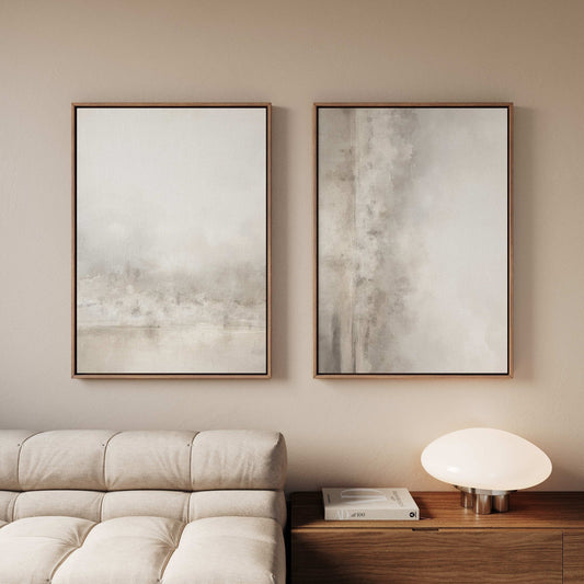 Mist Framed Canvas Duo - AureousHome