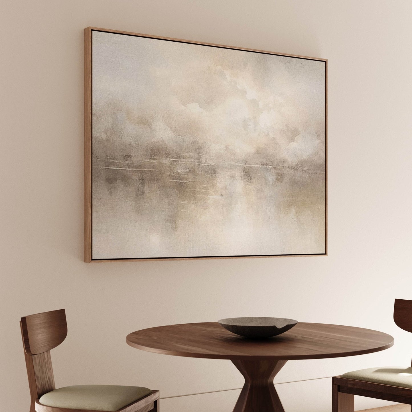 Mist Framed Canvas - Horizontal - AureousHome