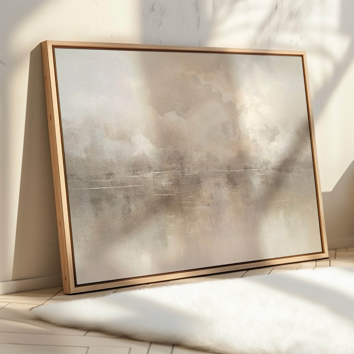 Mist Framed Canvas - Horizontal - AureousHome