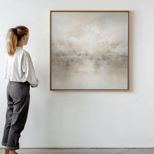 Mist Square Framed Canvas