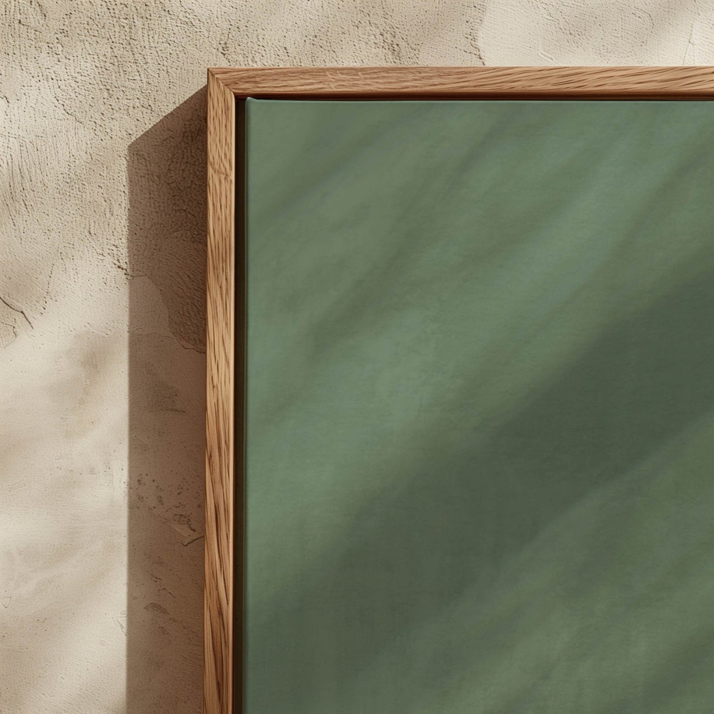 Miyu Framed Canvas - Sage - AureousHome