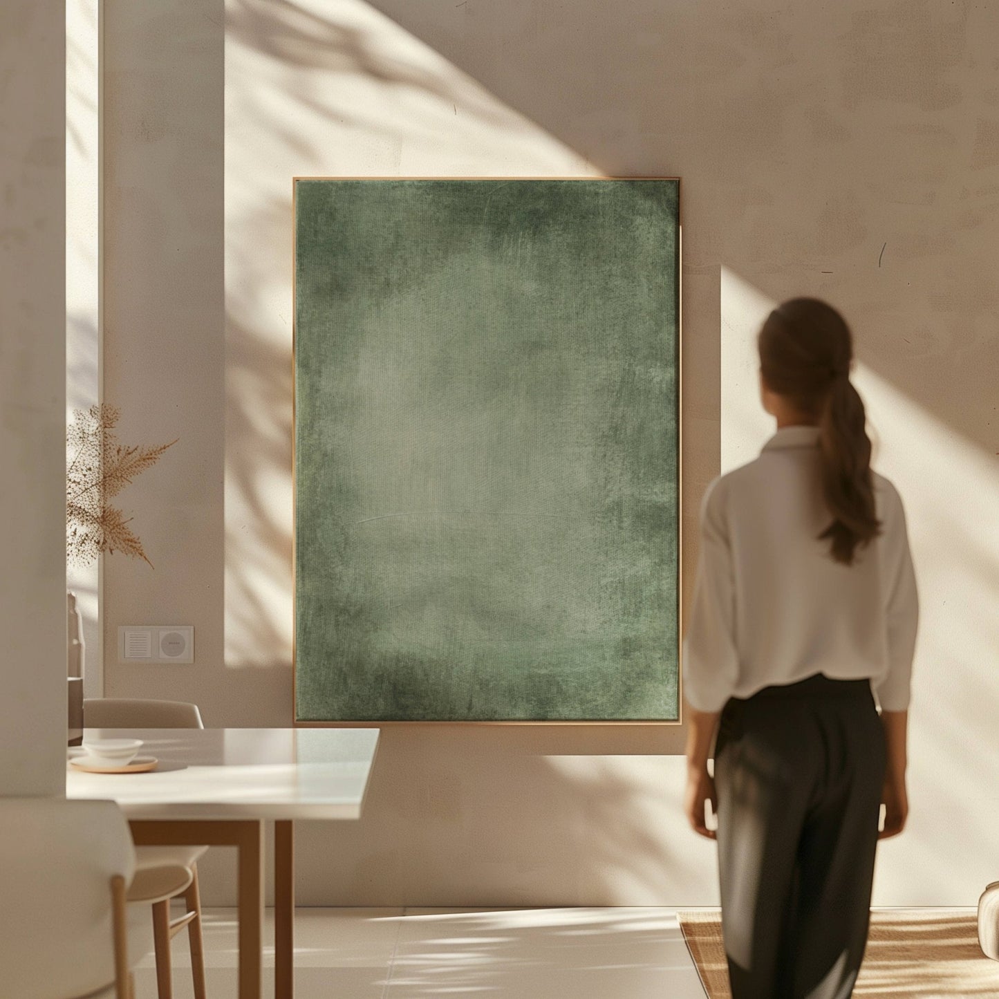 Moss Framed Canvas - AureousHome