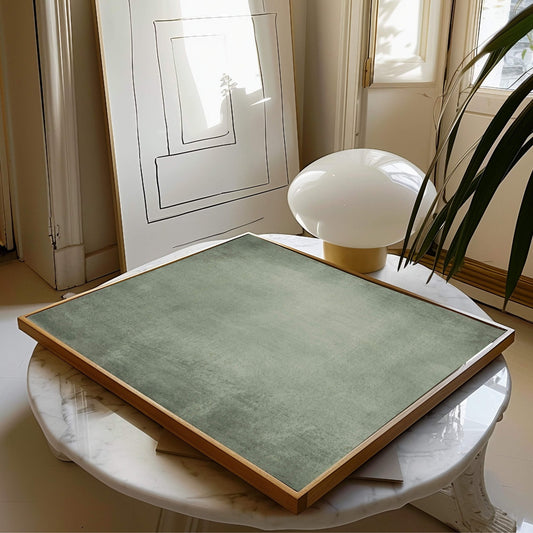 Moss Square Framed Canvas - AureousHome