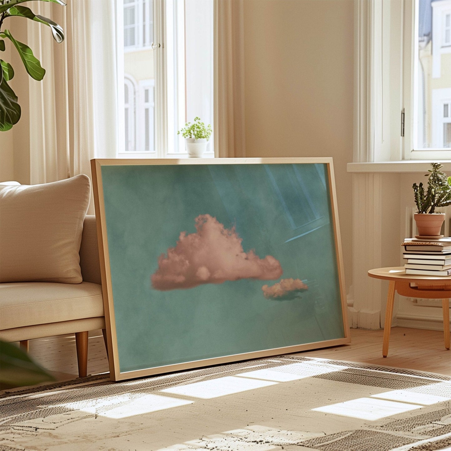Nephele - Horizontal / Pink, Blue - AureousHome