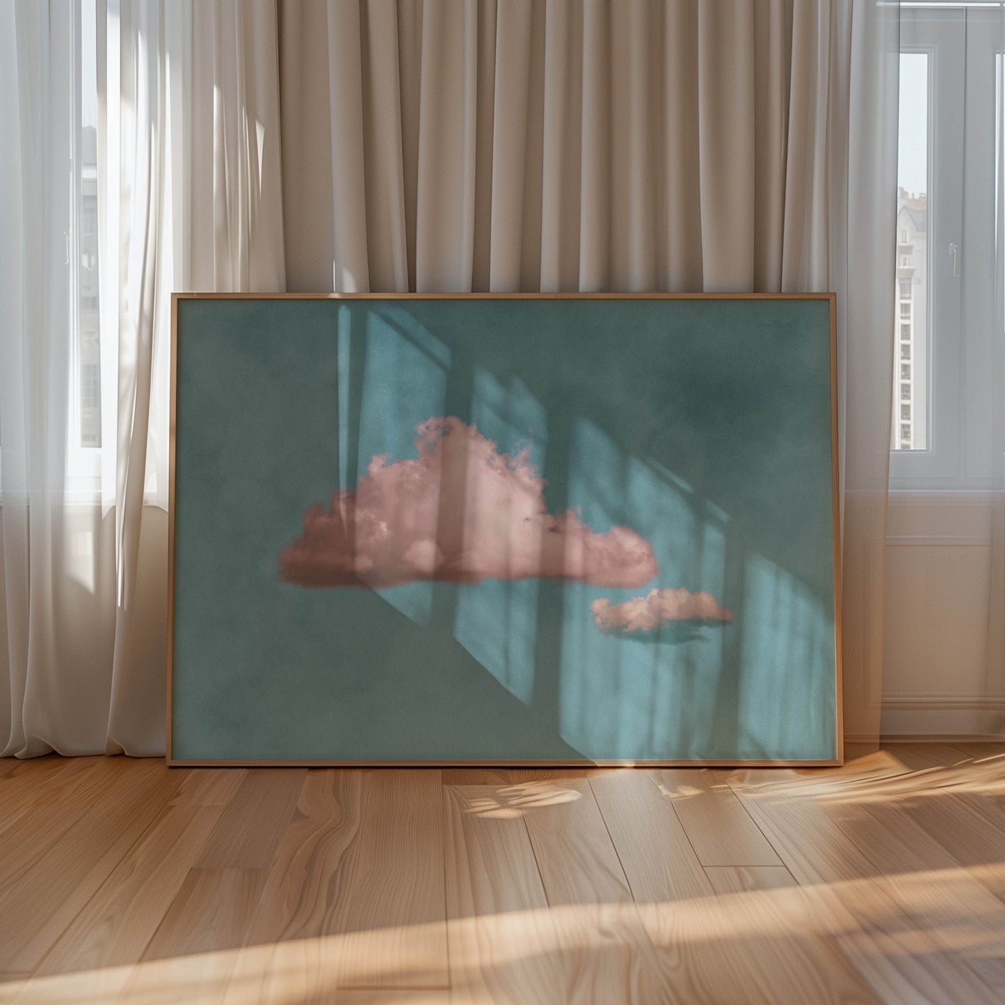 Nephele - Horizontal / Pink, Blue - AureousHome