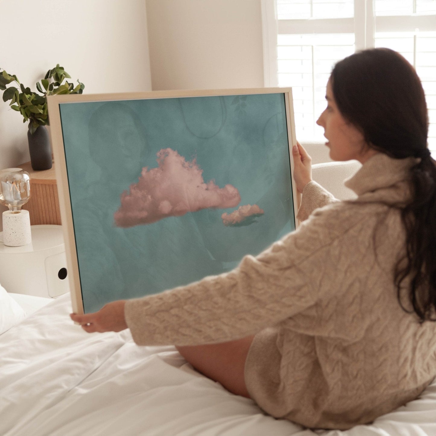 Nephele - Horizontal / Pink, Blue - AureousHome