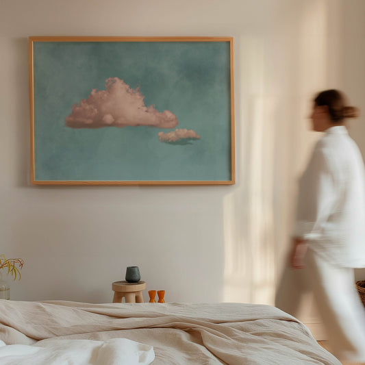 Nephele - Horizontal / Pink, Blue - AureousHome