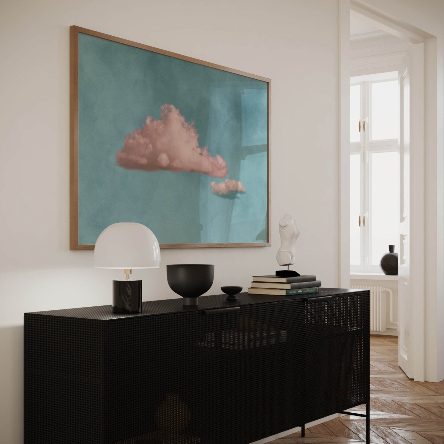 Nephele - Horizontal / Pink, Blue - AureousHome