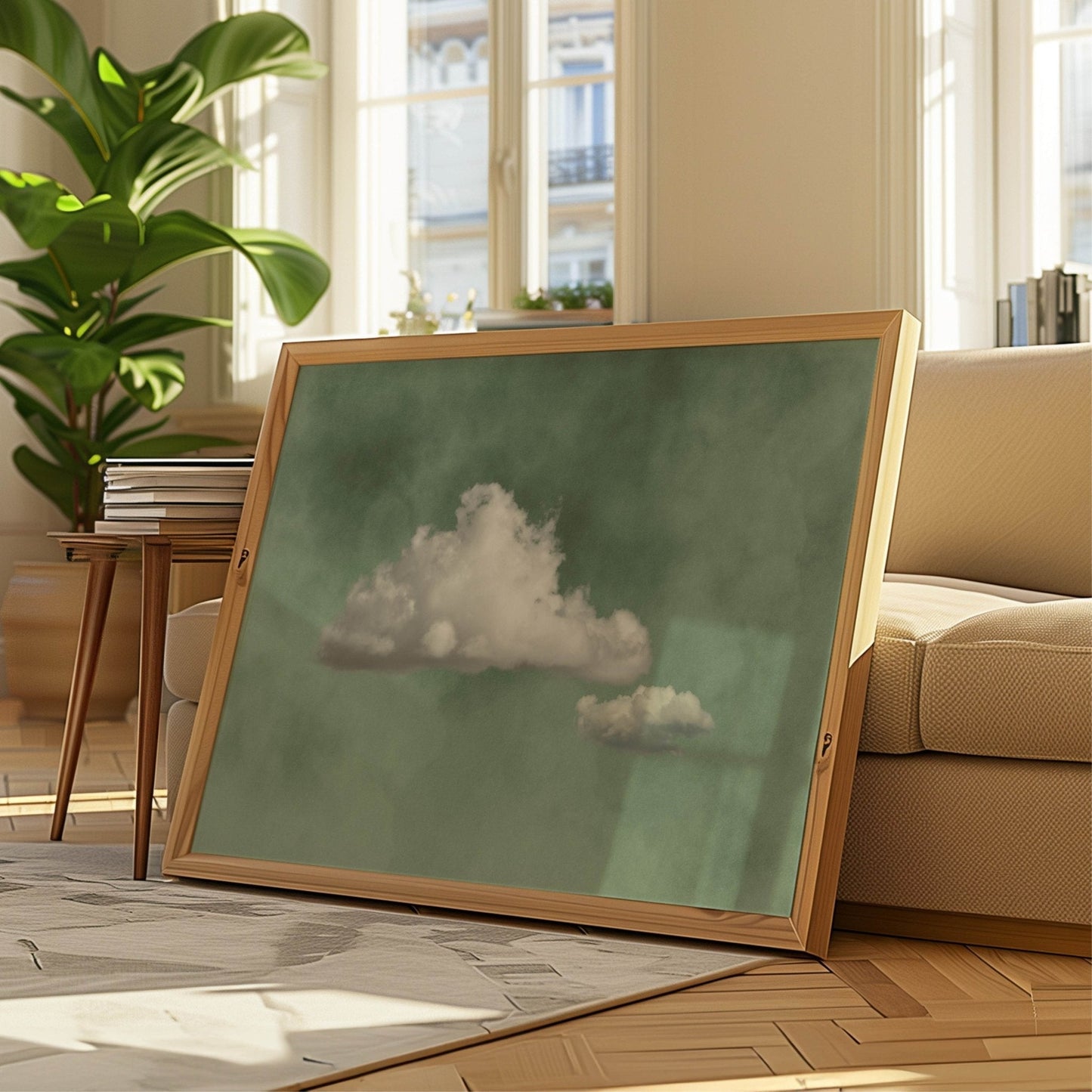Nephele - Horizontal / Sage - AureousHome