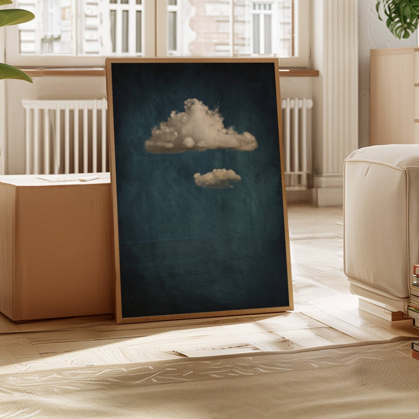 Nephele Storm Cloud - Vintage Blue - AureousHome