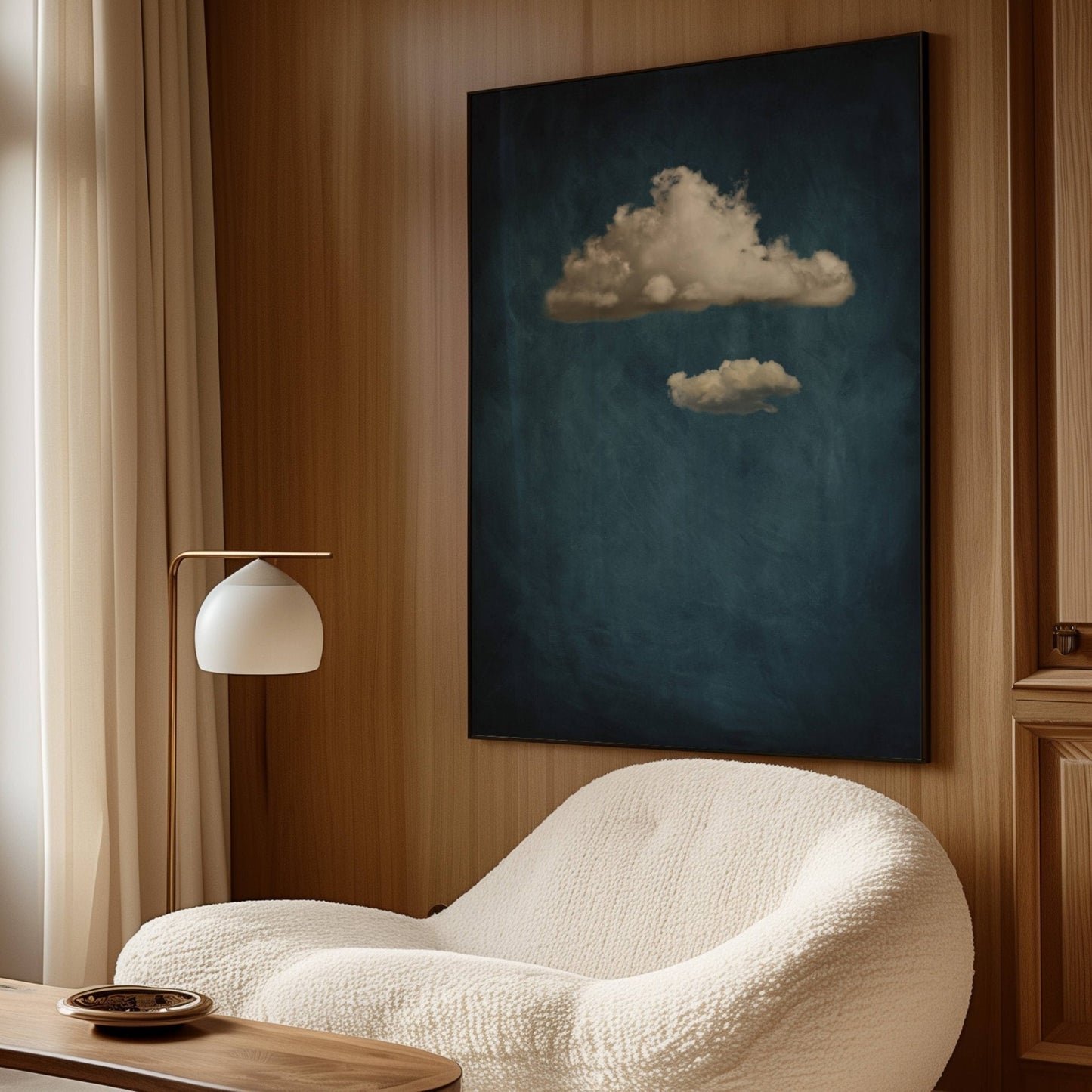 Nephele Storm Cloud - Vintage Blue - AureousHome