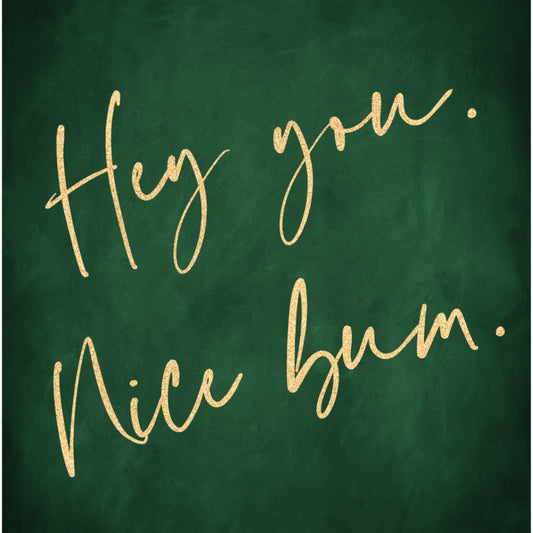 Nice Bum - Emerald / Gold - AureousHome