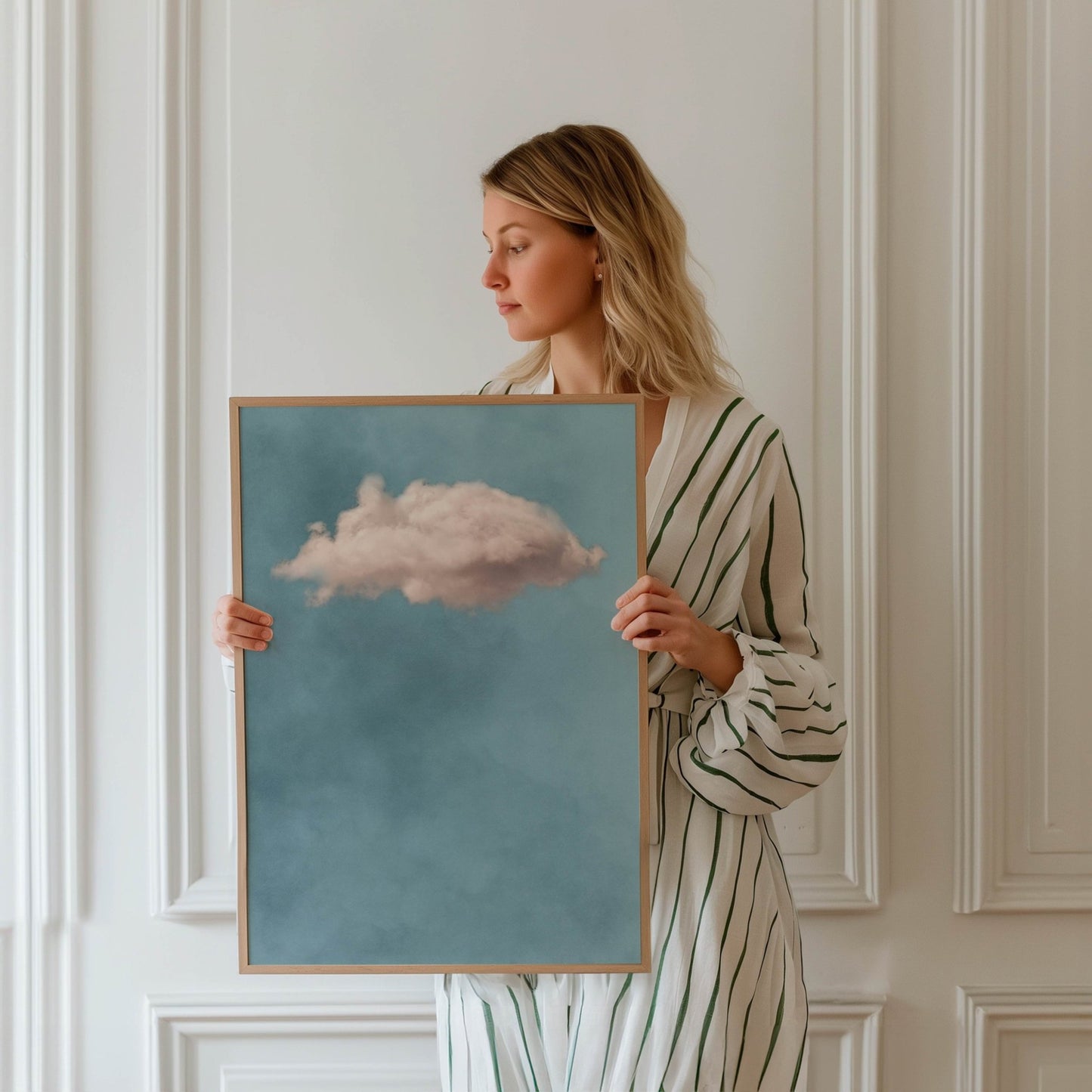 Nuage Sky Blue / Blush - AureousHome