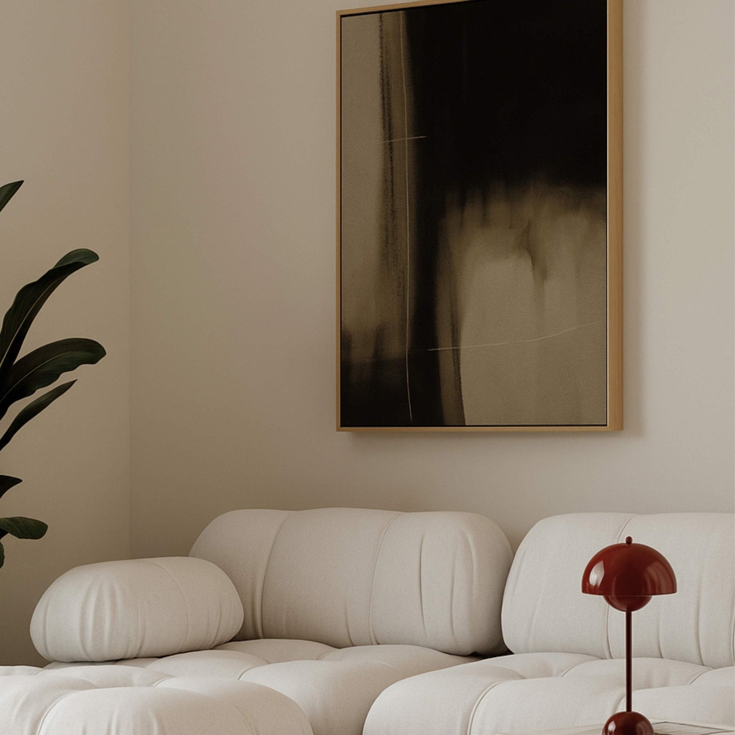 Obsidian Framed Canvas - AureousHome