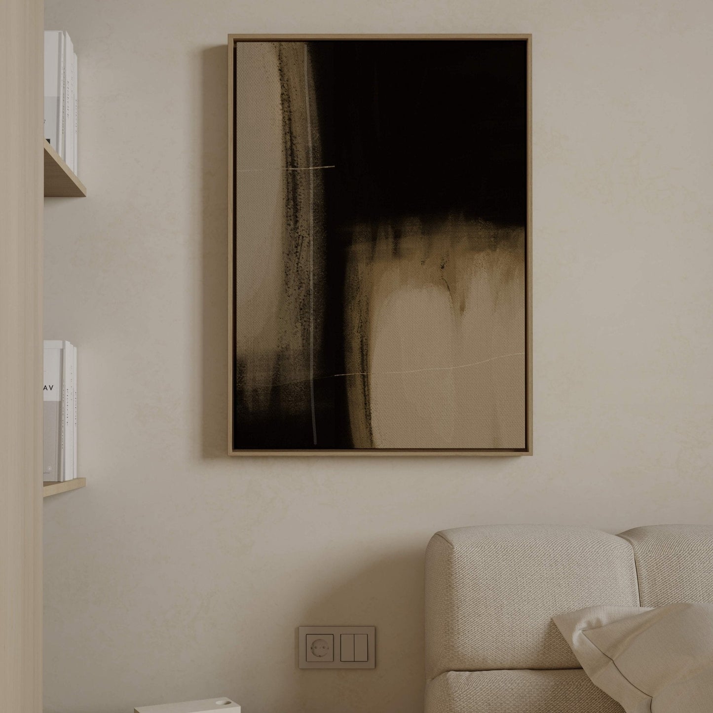 Obsidian Framed Canvas - AureousHome