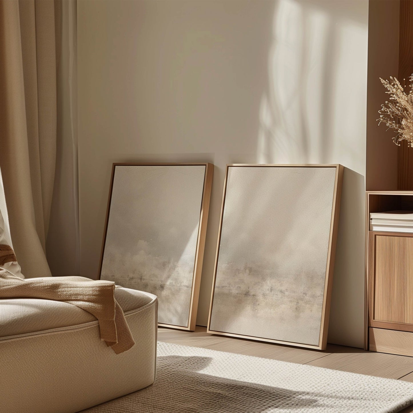 Paradis Framed Canvas Duo - AureousHome