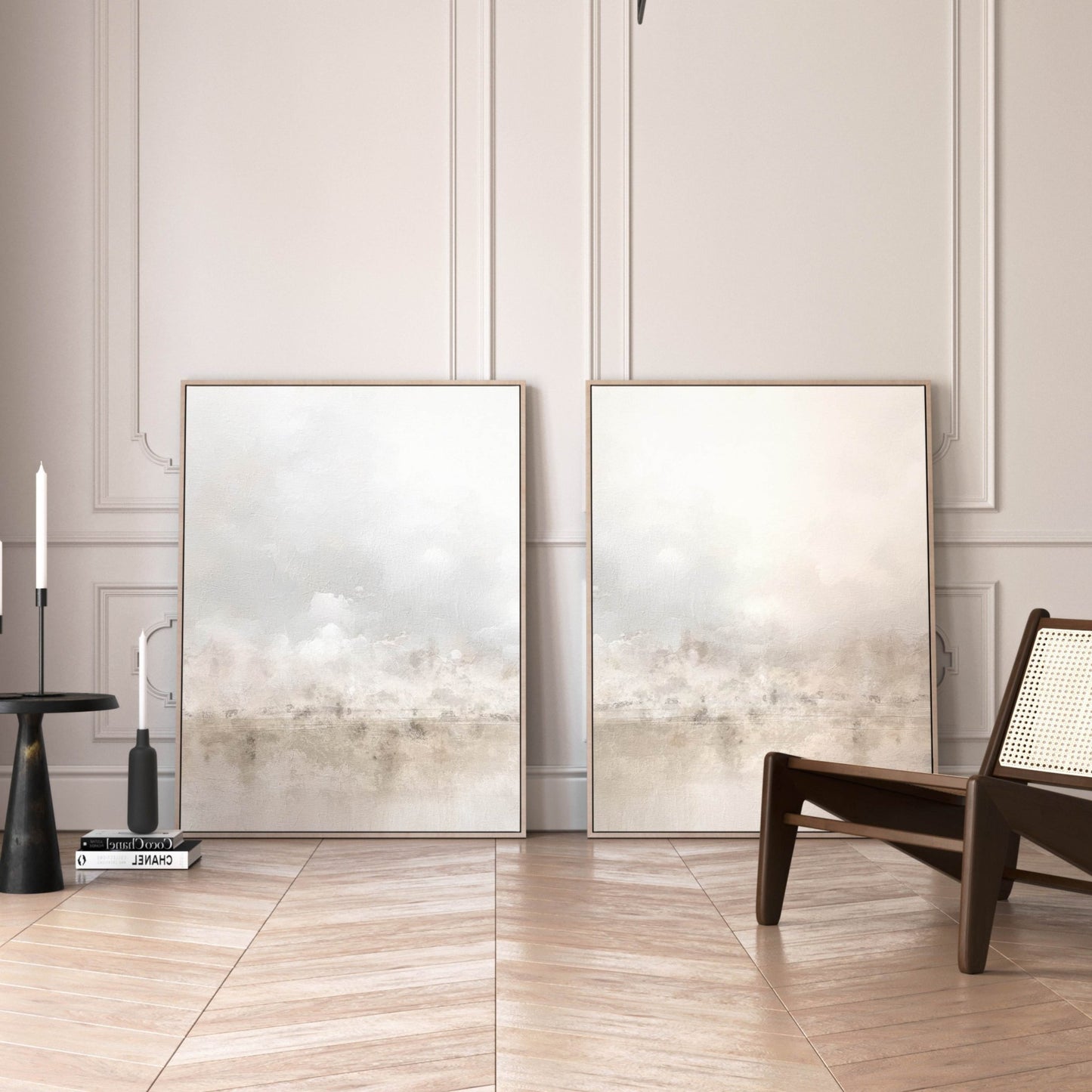 Paradis Framed Canvas Duo - AureousHome