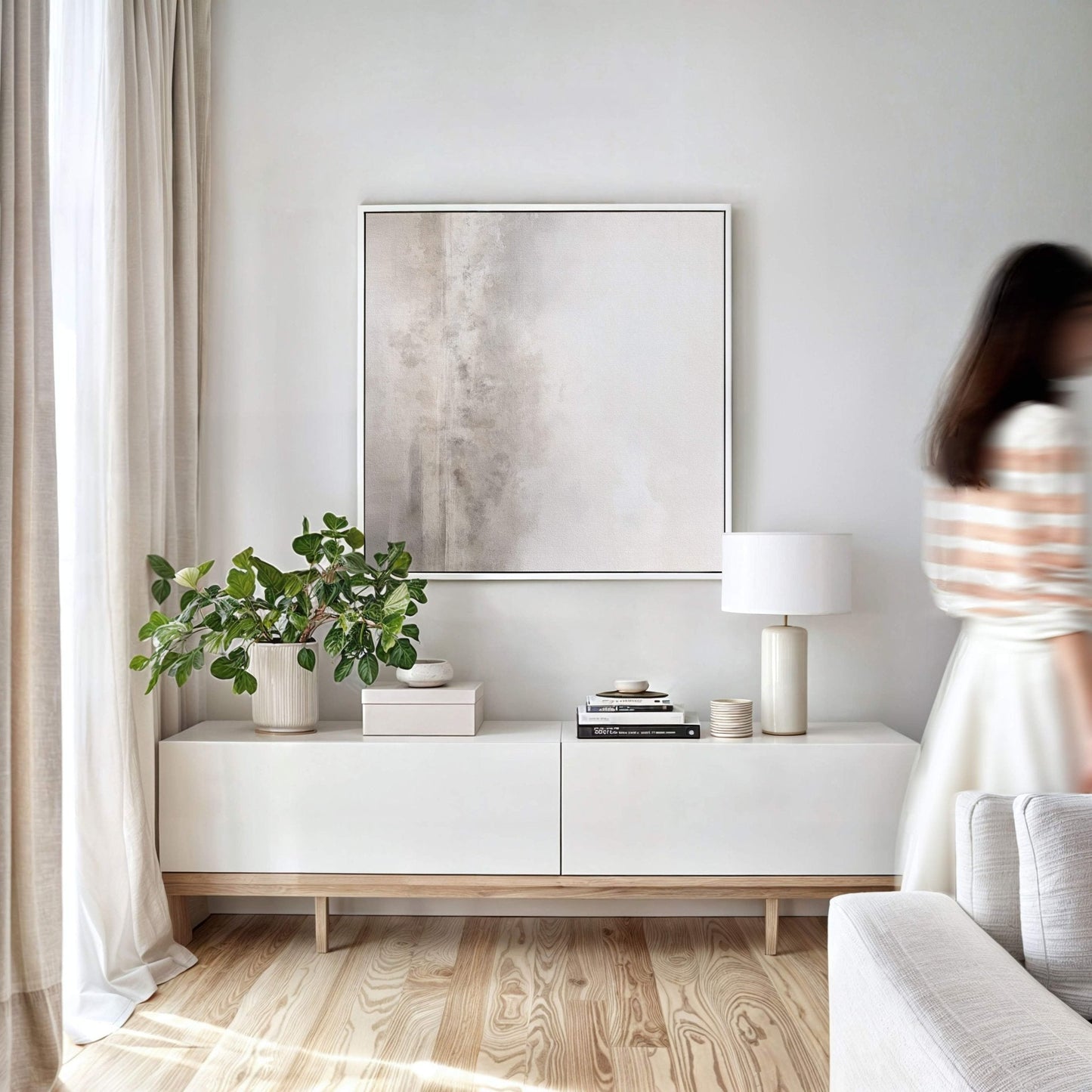 Paradis Square Framed Canvas Duo - AureousHome