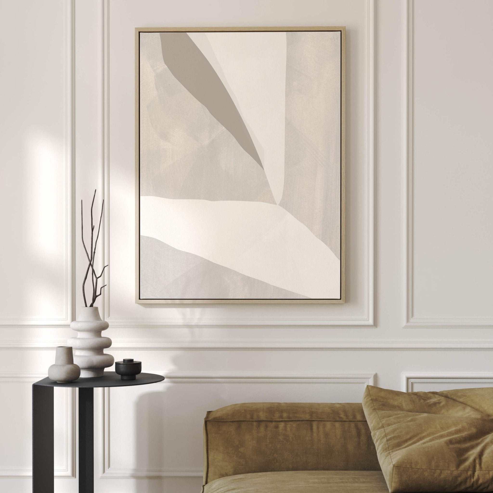 Paris Framed Canvas Neutral AureousHome