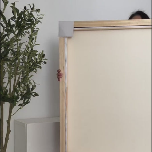 Mist Square Framed Canvas