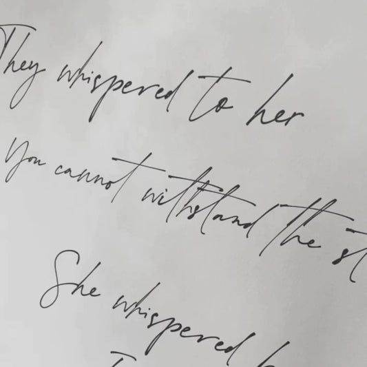 Custom Quote Framed Canvas - Beige / Square