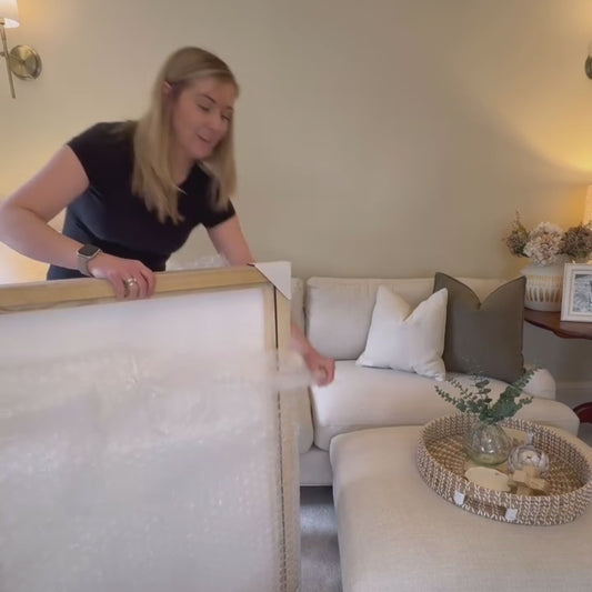 Tsuki Framed Canvas - Beige / Horizontal