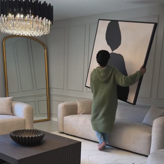 Copenhagen Square Framed Canvas - Neutral