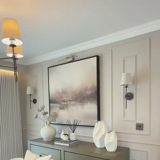 Haze II Square Framed Canvas