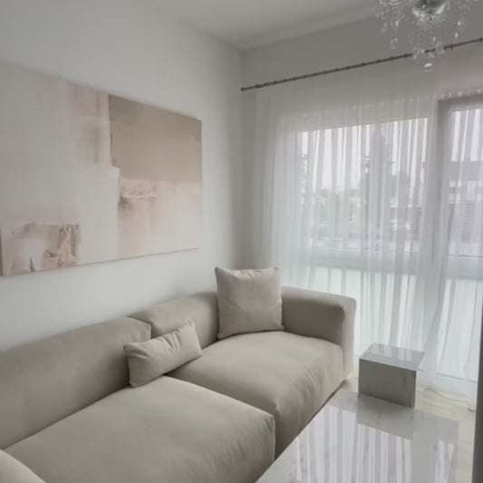 Serena Framed Canvas - Horizontal / Neutral