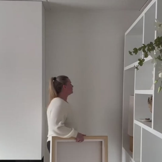 How Lucky Are We Framed Canvas - Espresso