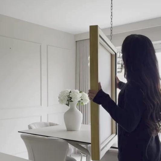 Contemplating Square Canvas - Sage