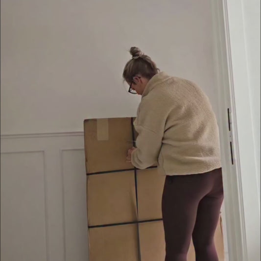 Demi Framed Canvas - Brown