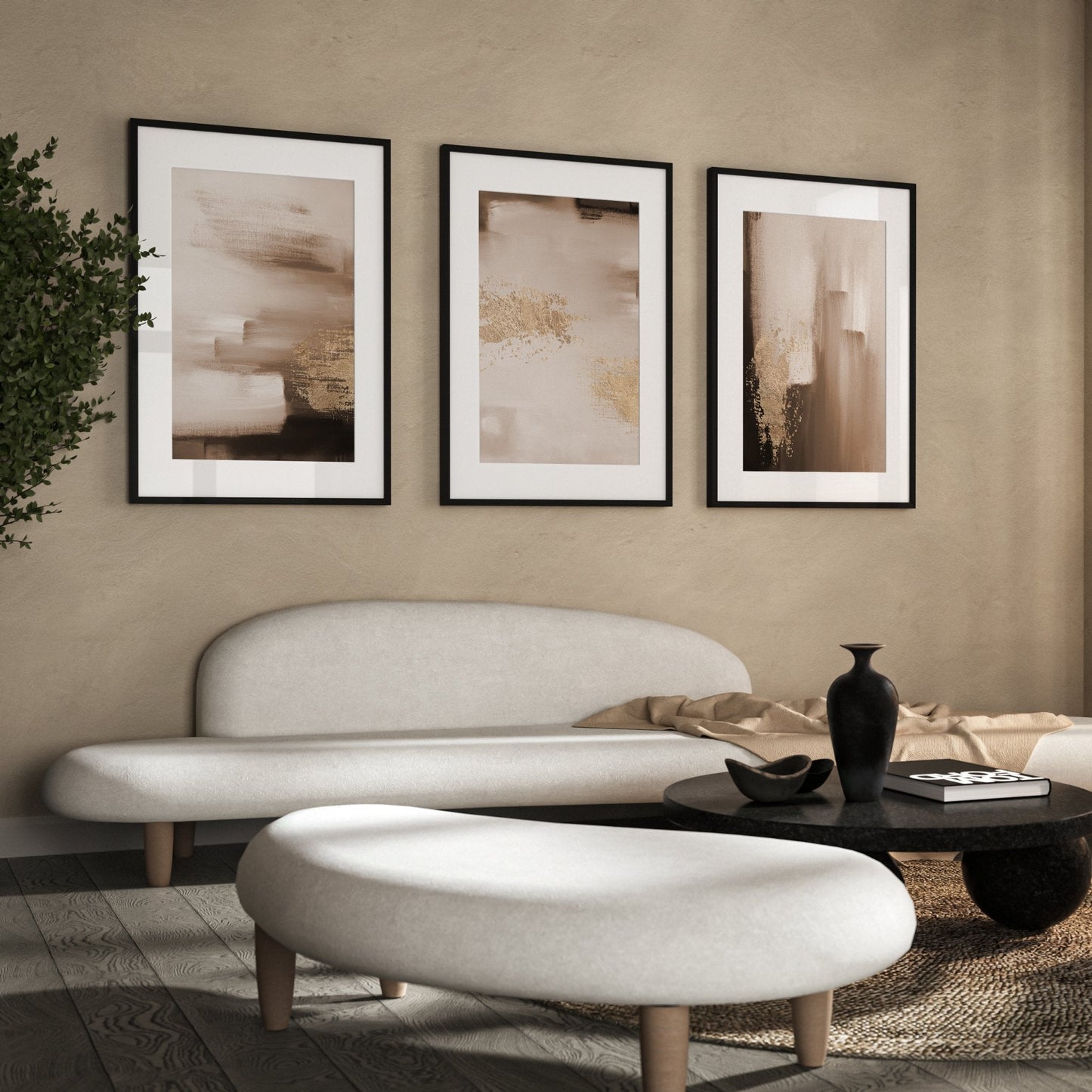 Rise Trio - Brown - AureousHome