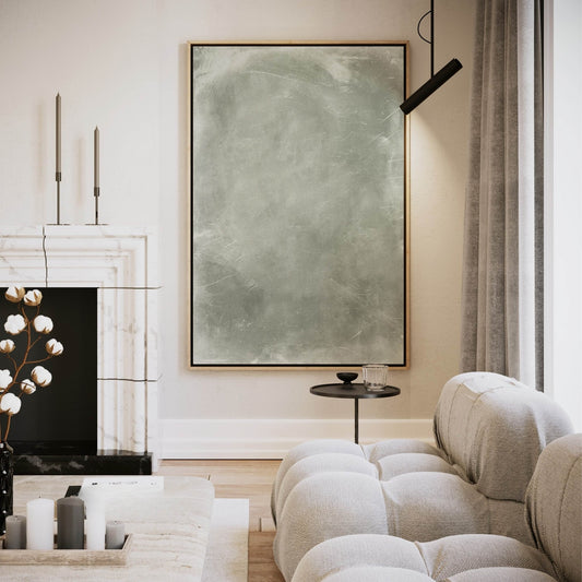 Sage Framed Canvas - AureousHome