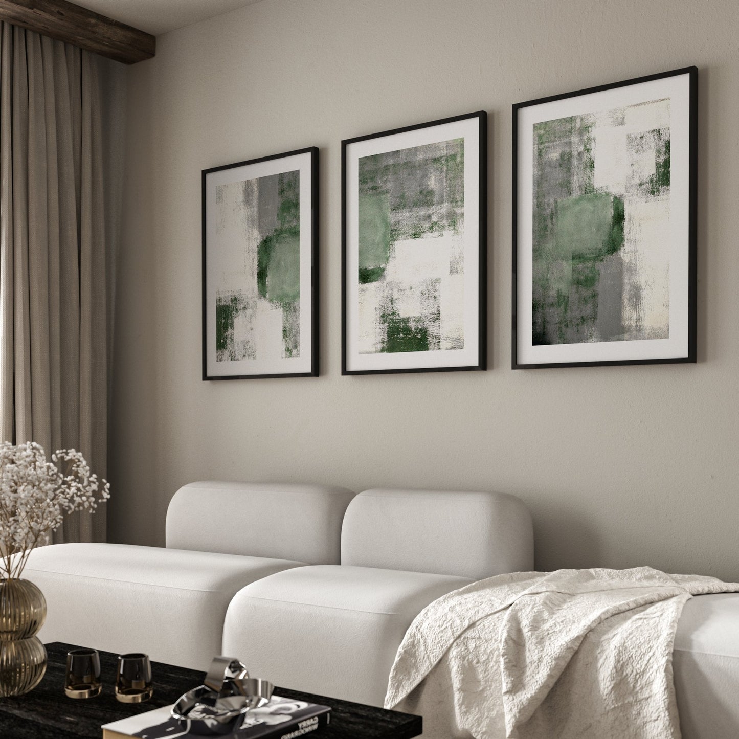 Serenity Trio - Sage - AureousHome