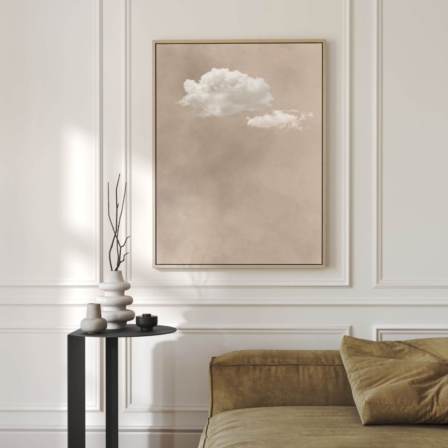 Skye Framed Canvas Duo - Neutral - AureousHome