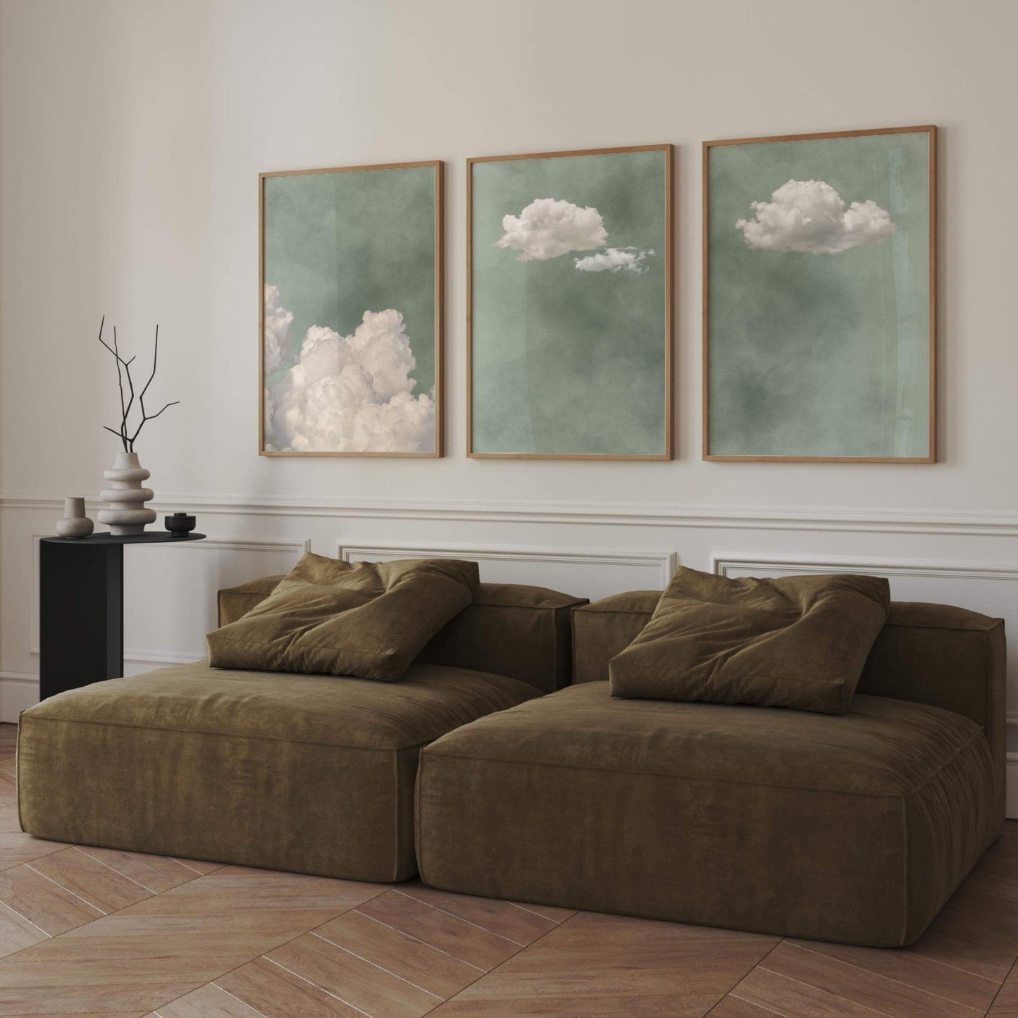 Skye Trio - Light Sage - AureousHome