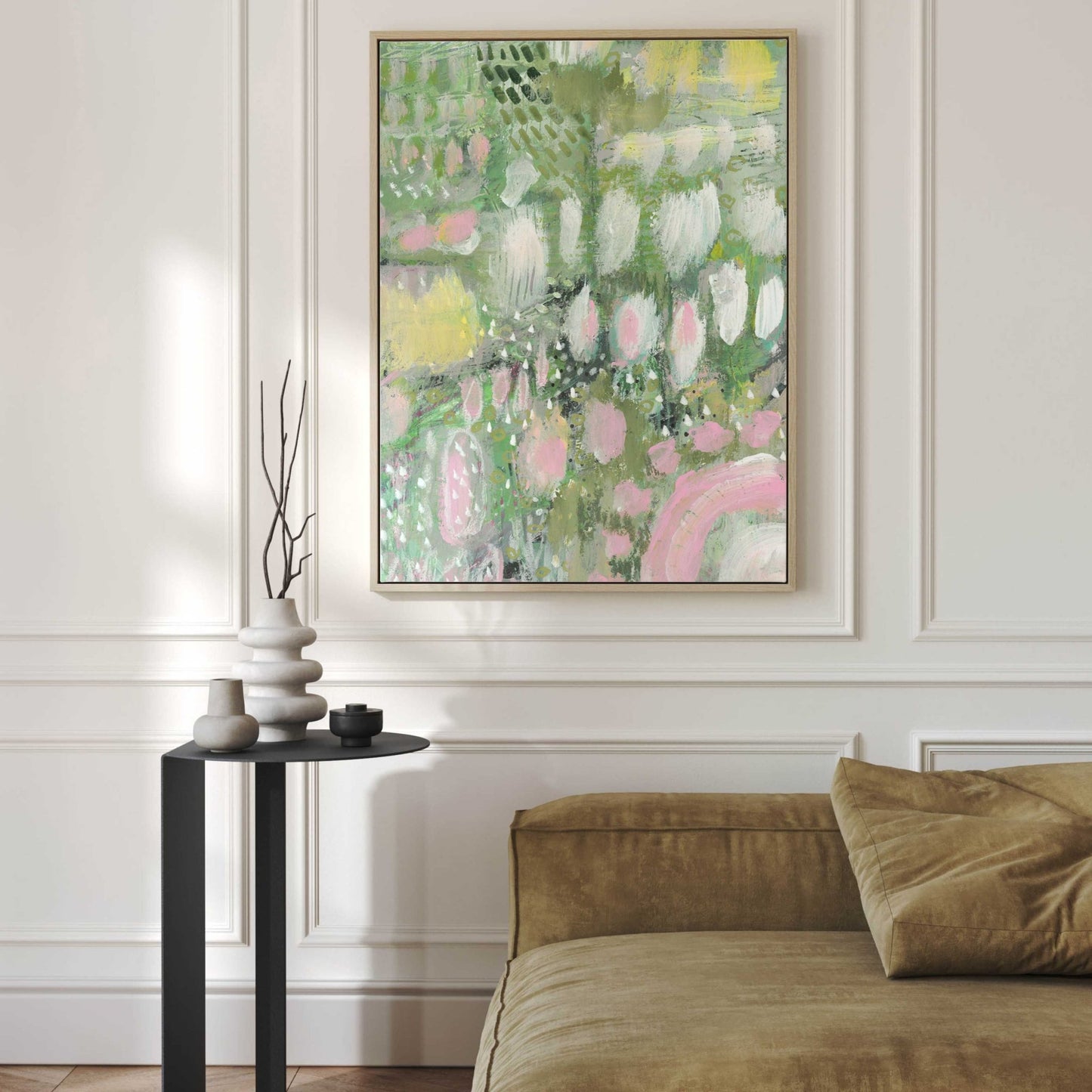 Soft Bloom Framed Canvas Duo - AureousHome