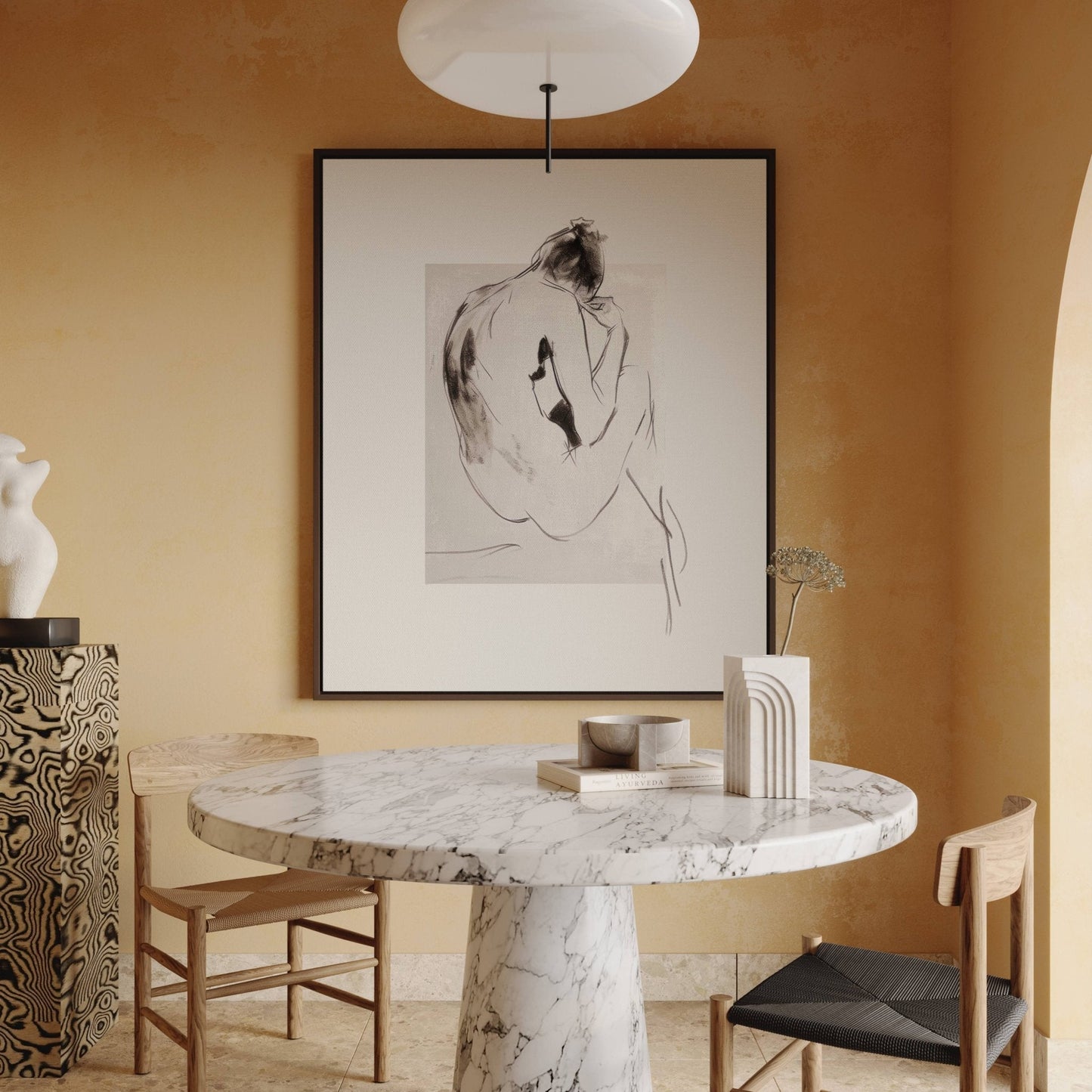 Solitude Framed Canvas - AureousHome