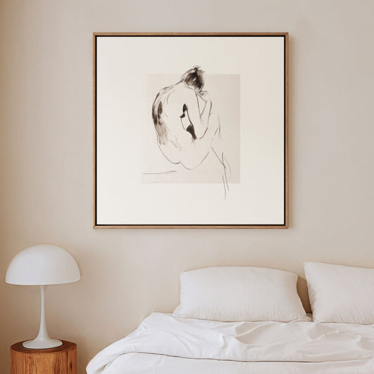 Solitude Square Framed Canvas - AureousHome