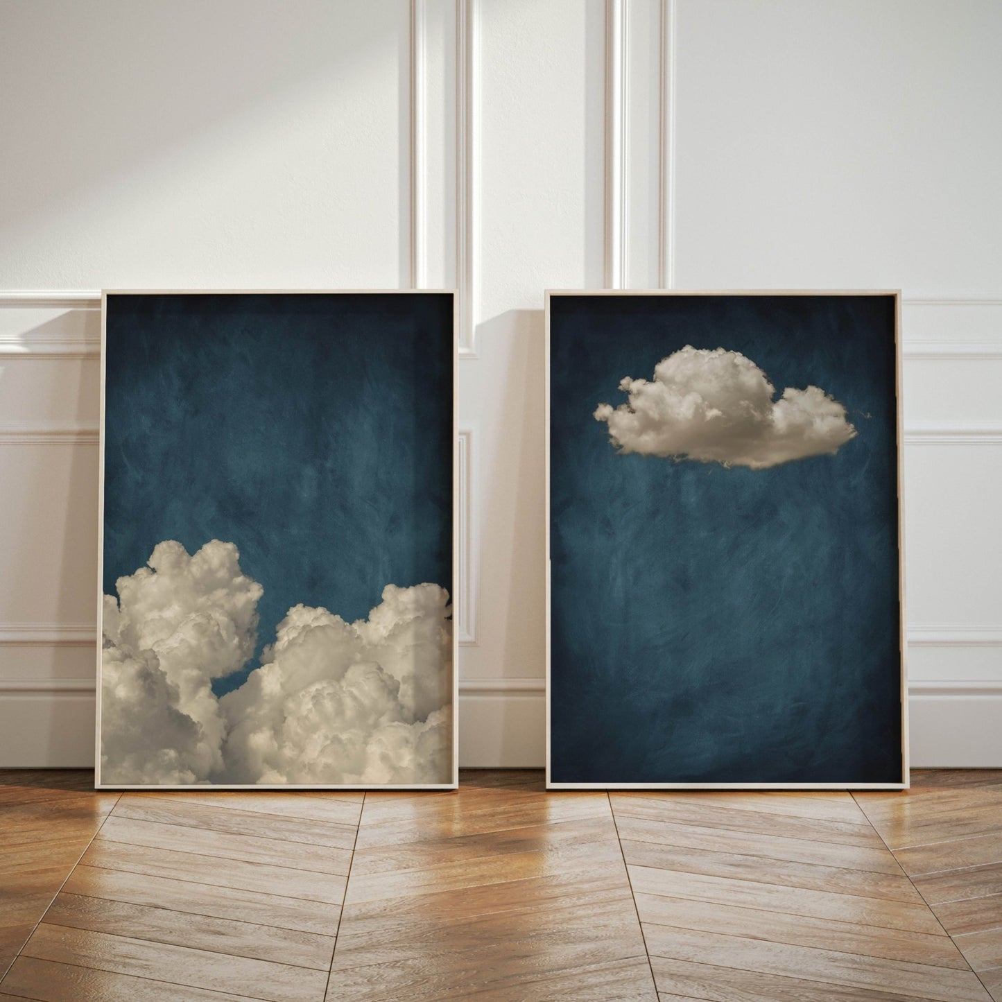 Storm Cloud Duo - Vintage Blue - AureousHome